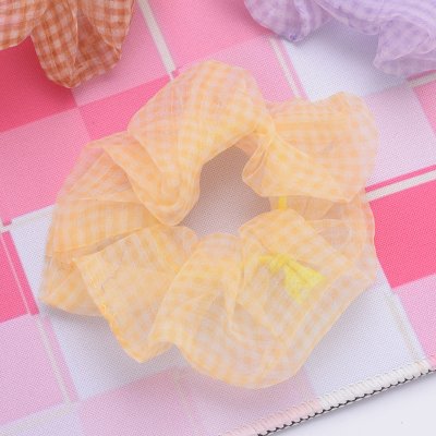 【格紋網紗】大腸髮圈-少女馬尾髮飾 商品圖片 8