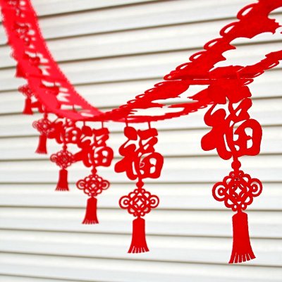 【福字拉花】新年掛件-春節無紡布吊飾 商品圖片 1