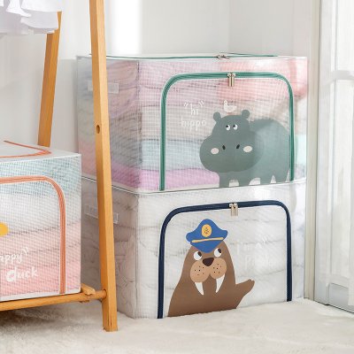 【鋼架收納箱】動物造型-大號摺疊搬家收納神器 商品圖片 5