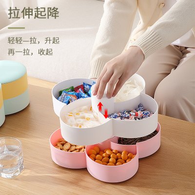 【雙層旋轉】糖果盒 - 多格分類果乾收納 商品圖片 4