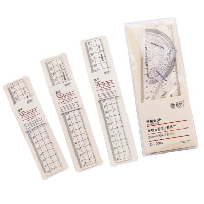 【透明精準】簡約風刻度套尺組 - 方格壓克力直尺 商品圖片 5
