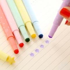 可愛造型印章螢光筆 韓版文具 (6入) 商品圖片 2