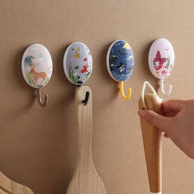 【田園風】中國風掛勾4入-水墨創意掛鉤 商品圖片 2