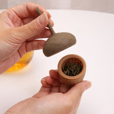【創意茶具】松果橡子泡茶器-矽膠茶葉過濾器 商品圖片 2