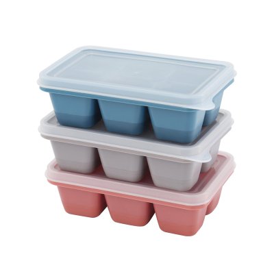 【矽膠製冰盒】夏日必備-六格附蓋製冰神器 (3入) 商品圖片 5