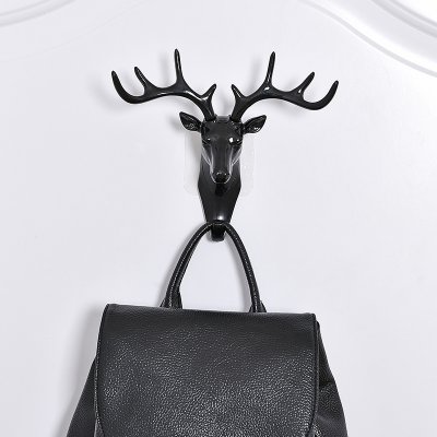 【3D立體設計】北歐風格鹿頭裝飾掛勾 - 時尚美式無痕掛鉤 商品圖片 2