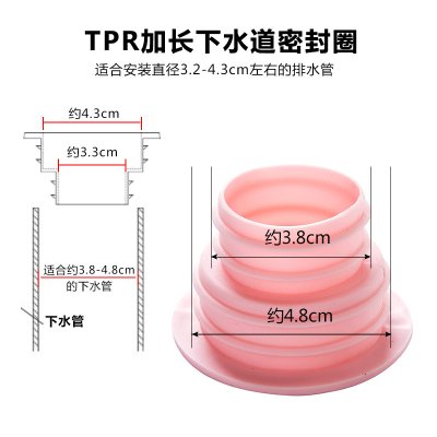【伸縮密封】矽膠管道圈 - 防蟲防臭神器 商品圖片 2