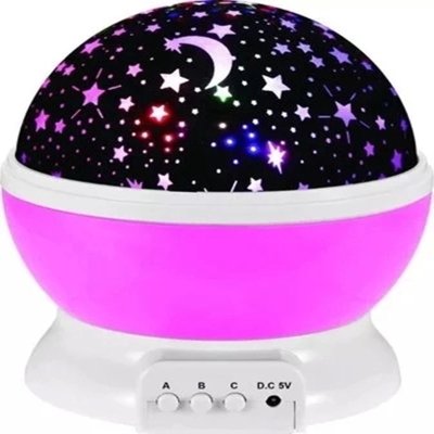 【LED星空】旋轉投射燈 - 七彩星星月亮投影 商品圖片 1