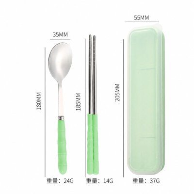 【不鏽鋼便攜餐具】學生餐具組｜輕巧外出必備 商品圖片 6