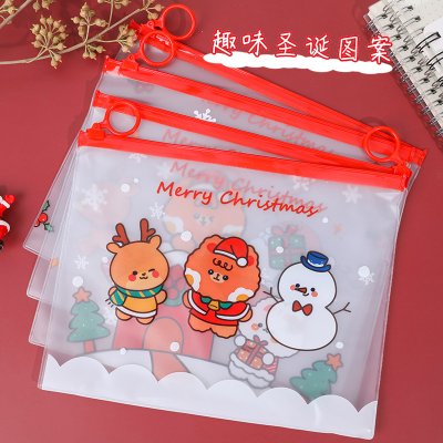 【聖誕主題】指環文件袋 - 透明收納袋 商品圖片 1