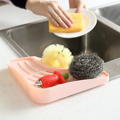 【多功能瀝水】廚房水槽海綿架 - 洗碗用具收納置物架 商品圖片 3