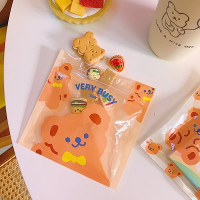 【可愛小熊圖案】夾鏈袋 - 糖果餅乾密封包裝袋 商品圖片 1
