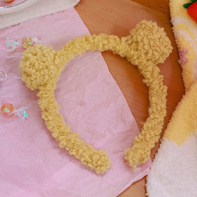 【熊耳造型】毛絨洗臉髮箍-護膚化妝必備 商品圖片 5