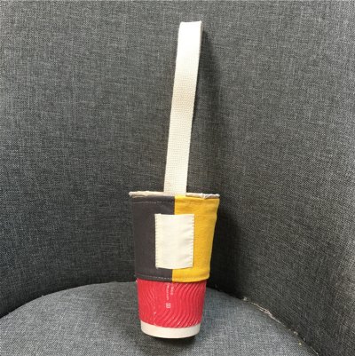 【撞色拼接】手搖杯提袋 - 摺疊環保杯套 商品圖片 7