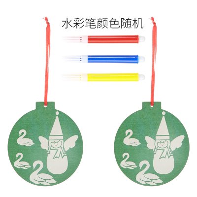【親子DIY】木質聖誕樹吊飾2入-創意彩繪裝飾 商品圖片 9
