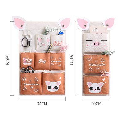 【動物圖案】掛袋 - 多格壁掛帆布收納 商品圖片 4