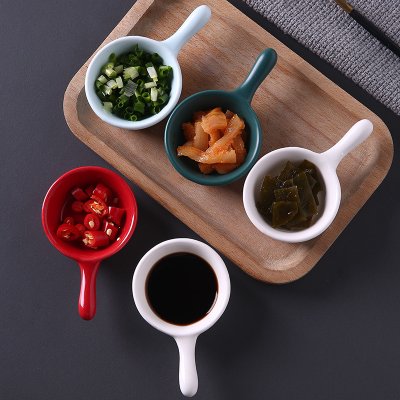 【陶瓷把手】醬醋碟 - 火鍋沾醬小菜碟 商品圖片 1