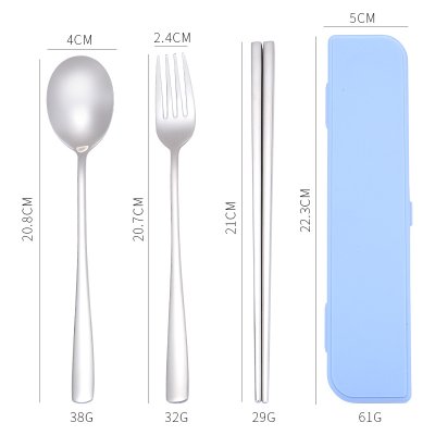 【304不鏽鋼】環保餐具三件組 - 外出攜帶盒裝 商品圖片 9