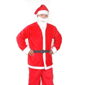 【完整套裝】聖誕老人服裝5件組 - 成人男款 商品圖片 2