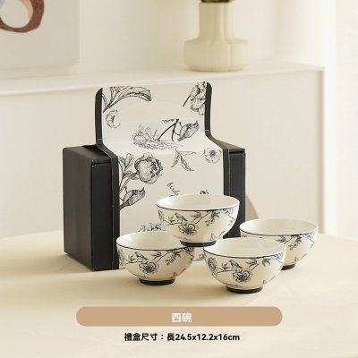【鳥語花香陶瓷碗】禮盒套裝-婚慶喬遷伴手禮 商品圖片 5