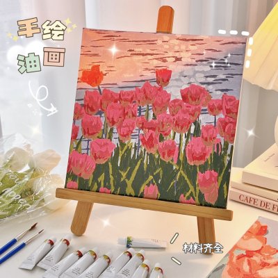 【DIY數字油畫】簡約手工-紓壓居家裝飾手繪畫 商品圖片 2