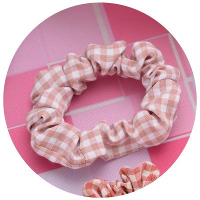 【格子布】大腸髮圈-時尚百搭髮束 商品圖片 3