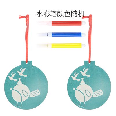 【親子DIY】木質聖誕樹吊飾2入-創意彩繪裝飾 商品圖片 8