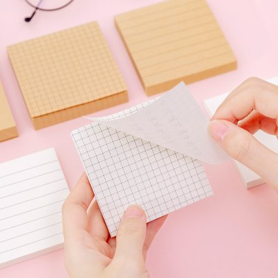 【簡約便條紙】空白橫線網格-留言便利貼