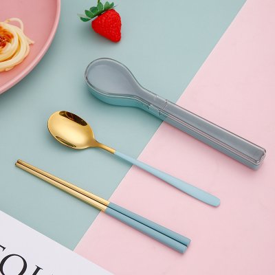 【304不鏽鋼】環保餐具2件組 - 旅行學生必備 商品圖片 7