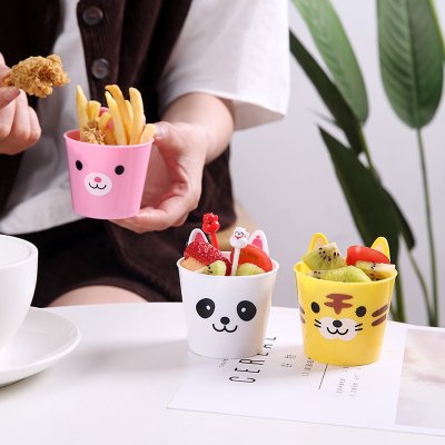 【趣味餐具】動物造型零食杯-創意水果薯條點心杯 商品圖片 3