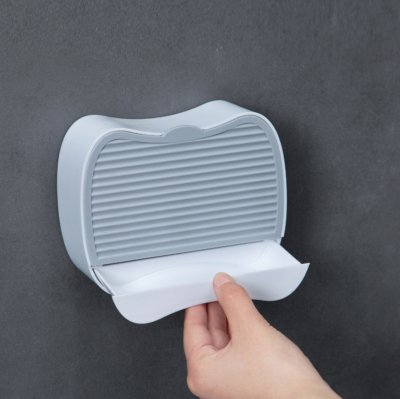 【宿舍皂盒】壁掛翻蓋-防水防塵瀝水皂架 商品圖片 3