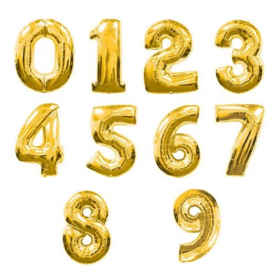 【大尺寸數字】32寸鋁膜數字氣球 - 生日歲數裝飾氣球 商品圖片 2