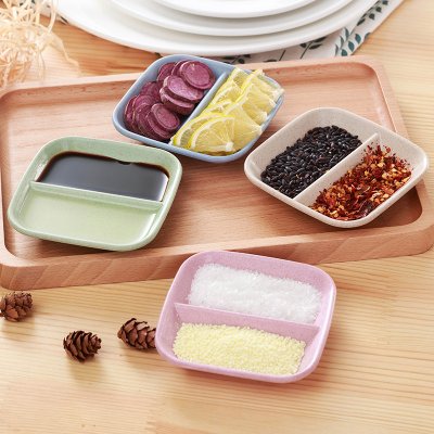 【小麥秸稈】日式醬料碟 - 環保分隔設計 商品圖片 1