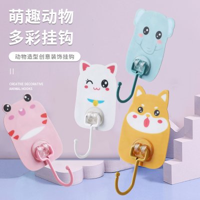 【批發】可愛動物造型掛鉤 免鑽孔強力黏膠掛勾 廚房浴室牆壁收納掛勾 居家裝飾小物 商品圖片 2