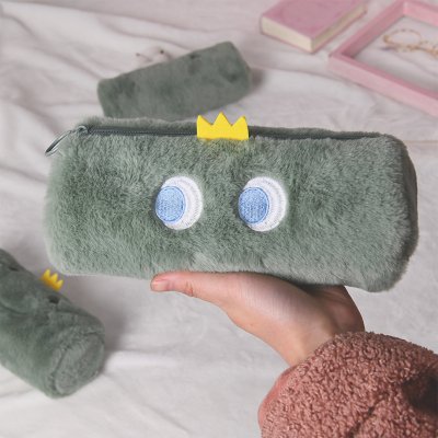 【恐龍毛絨筆袋】大容量-多功能文具化妝包 商品圖片 4