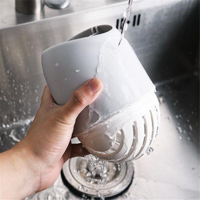 【矽藻土】雙格餐具瀝水架-快乾防霉筷筒 商品圖片 2