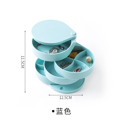 【多層旋轉】首飾收納盒 - 耳環項鍊飾品整理架 商品圖片 6