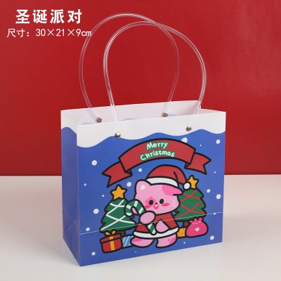 【聖誕包裝袋】透明PVC禮物袋-防水手提禮品收納袋 商品圖片 6