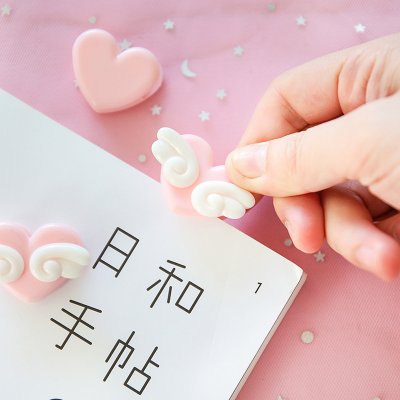 【粉嫩愛心】日系甜美夾子 - 學生文件裝飾 商品圖片 3