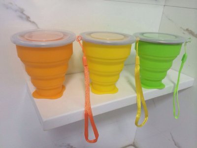 【多功能摺疊】創意矽膠水杯 - 戶外必備伸縮攜帶杯 商品圖片 4