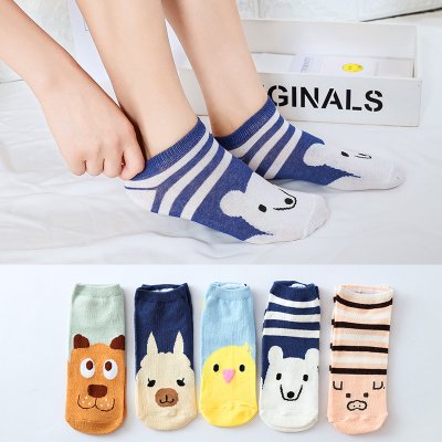 【可愛動物】卡通船襪 - 舒適透氣隱形短襪 商品圖片 3