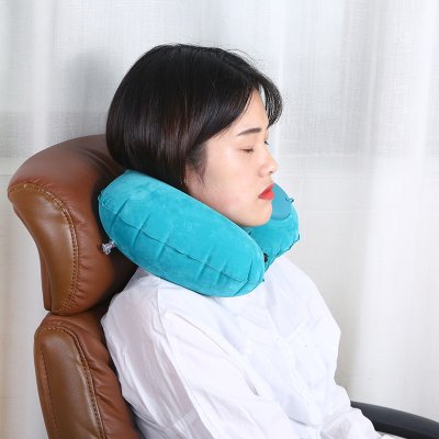 【3秒速充】自動充氣U型枕 - 飛機高鐵午睡 商品圖片 2
