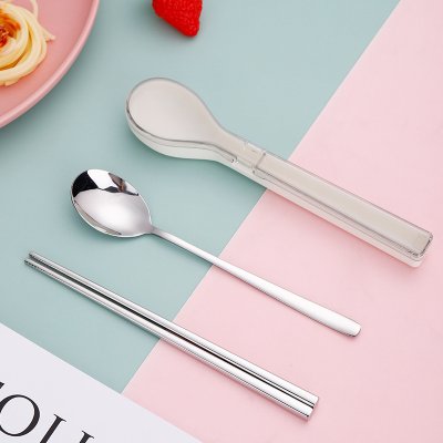 【304不鏽鋼】環保餐具2件組 - 旅行學生必備 商品圖片 5