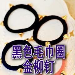 【多元素設計】鉚釘星星珍珠髮圈 - 彩色裝飾橡皮筋 商品圖片 5