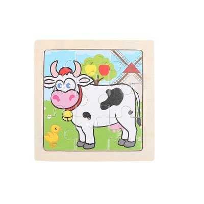 【木質拼圖】可愛動物圖案 - 兒童益智玩具 (9片) 商品圖片 6
