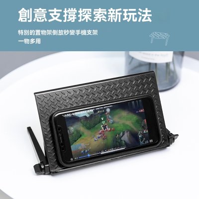 【螢幕上方架】免打孔置物架-電視機上盒收納 商品圖片 1