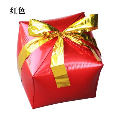 【節慶裝飾】立體禮盒造型鋁箔氣球 - 聖誕派對佈置 商品圖片 1