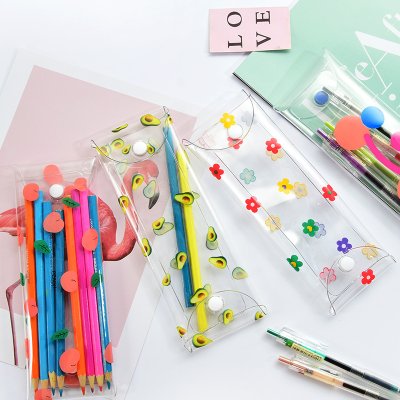 【按壓透明】印花PVC筆袋 - 小清新文具收納 商品圖片 2