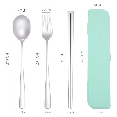 【304不鏽鋼】環保餐具三件組 - 外出攜帶盒裝 商品圖片 7