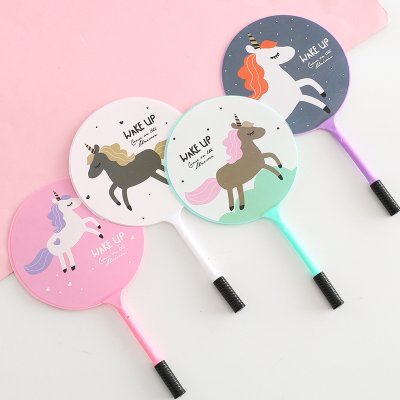 【夏日必備】創意獨角獸扇子筆 - 二合一多功能文具